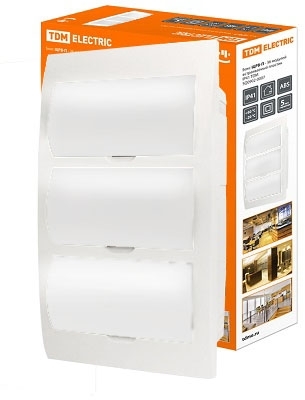 TDM ELECTRIC SQ0904-0007 Бокс ЩРВ-П-36 модулей с белой крышкой встраиваемый пластик IP40 TDM